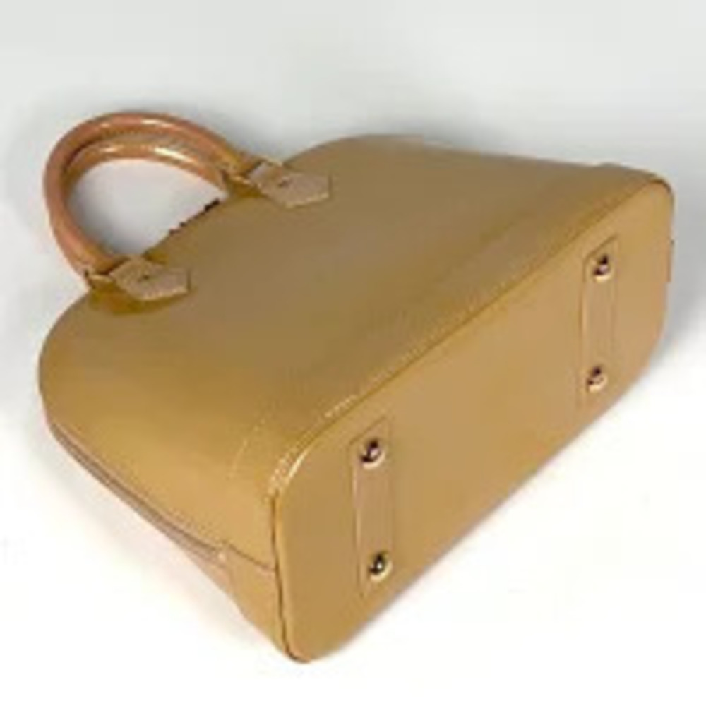 Louis Vuitton Rose Florentine Monogram Handbag Vernis Alma Pink